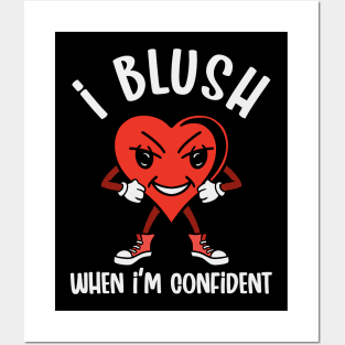 Confident Blushing Posters and Art